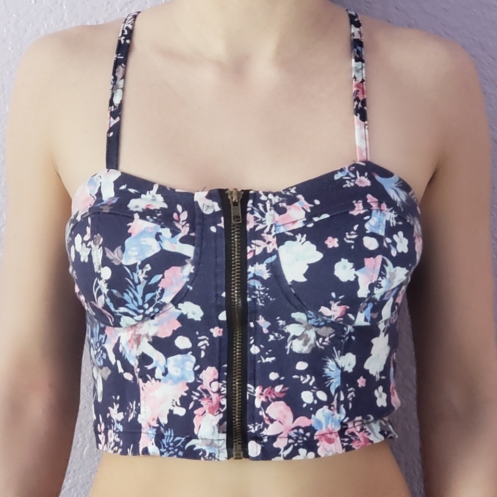 Floral Crop Bandeau